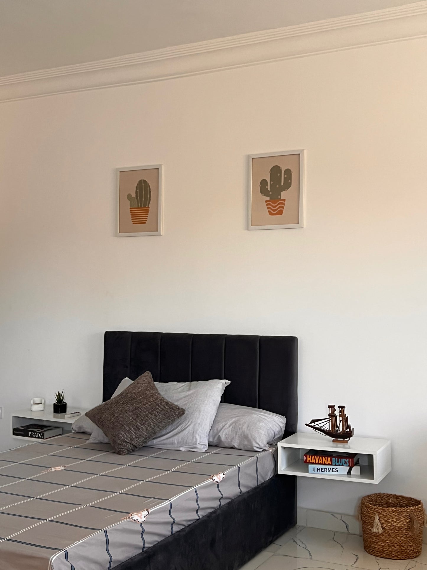 Full Bedroom - MDF - White & Grey