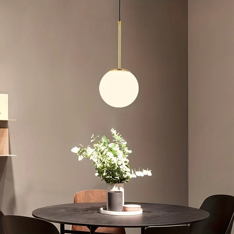 Ceiling Lamp - Metal & Glass - Gold - 60×20×60 cm