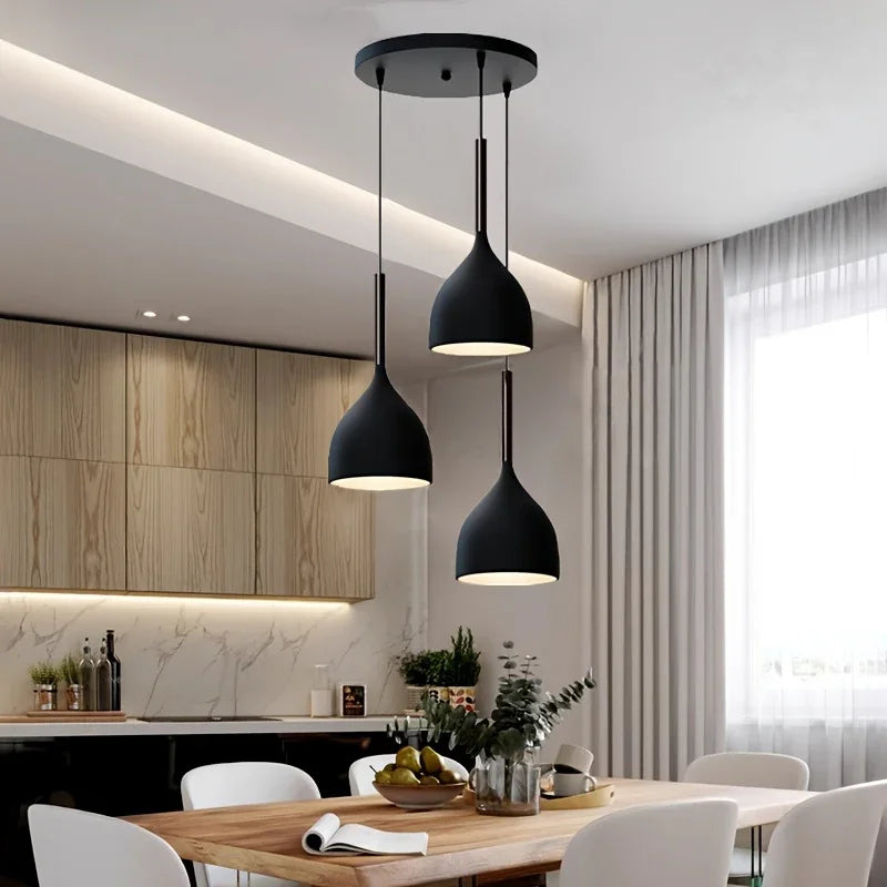 Ceiling Lamp - Aluminum - Black - 50×30×50 cm