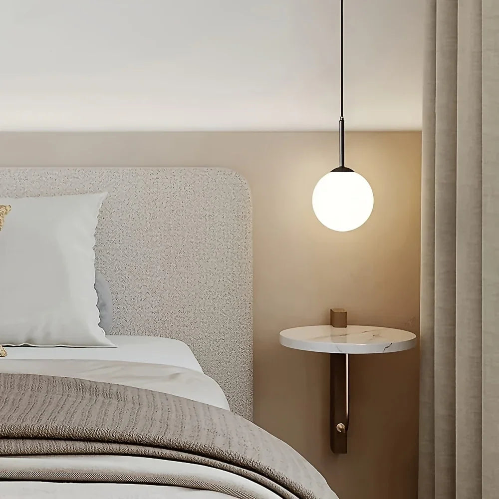 Ceiling Lamp - Metal & Glass - Black - 60×20×60 cm