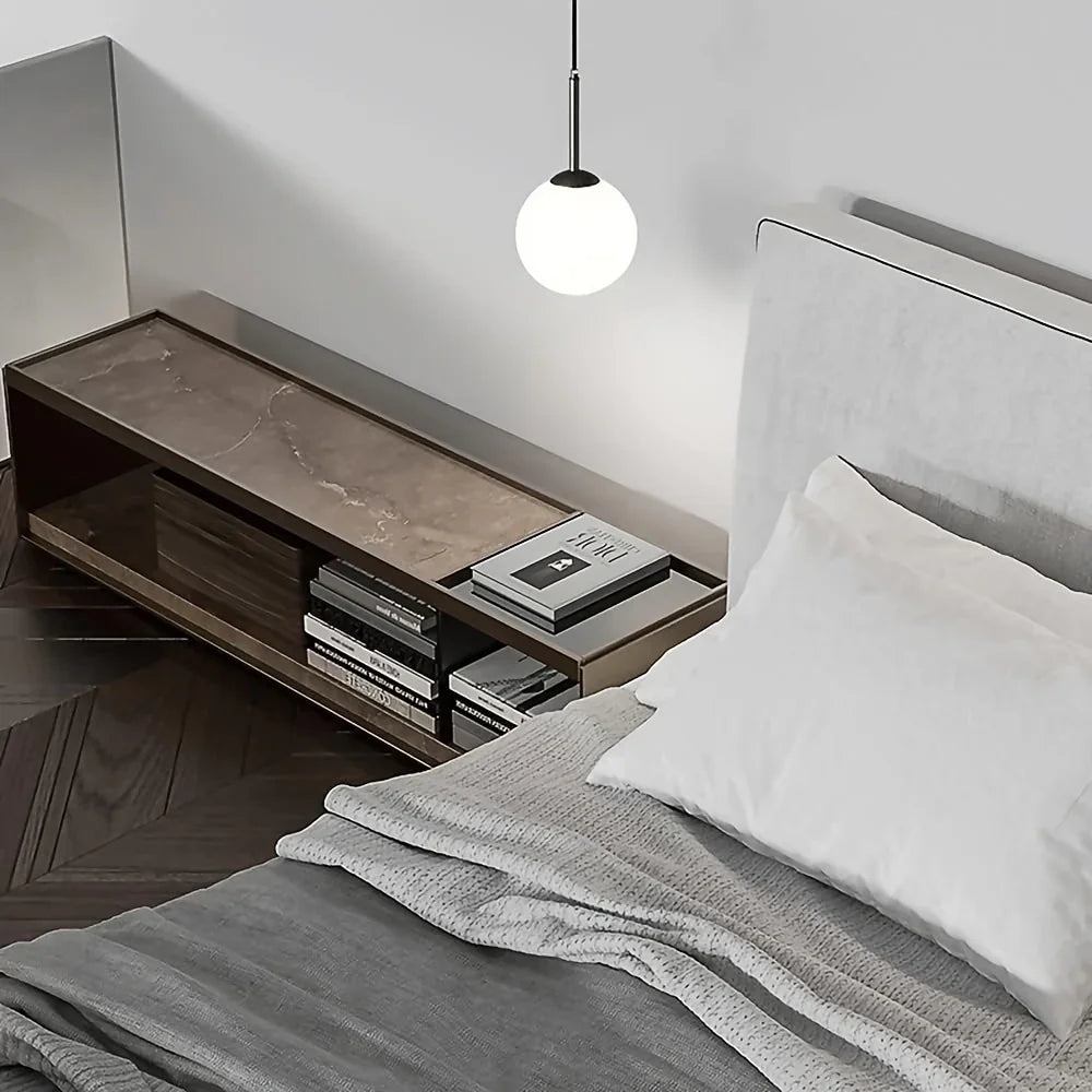 Ceiling Lamp - Metal & Glass - Black - 60×20×60 cm