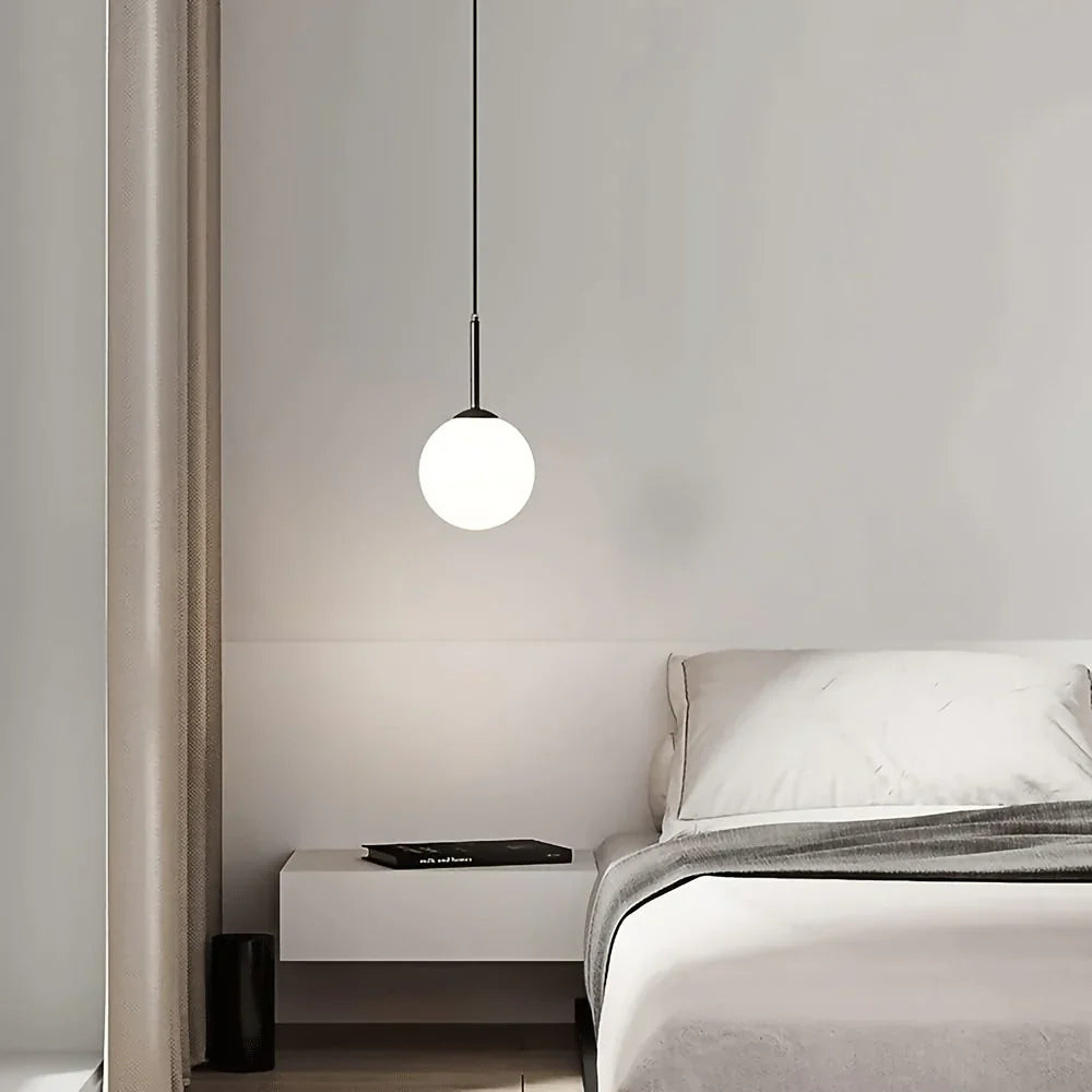 Ceiling Lamp - Metal & Glass - Black - 60×20×60 cm