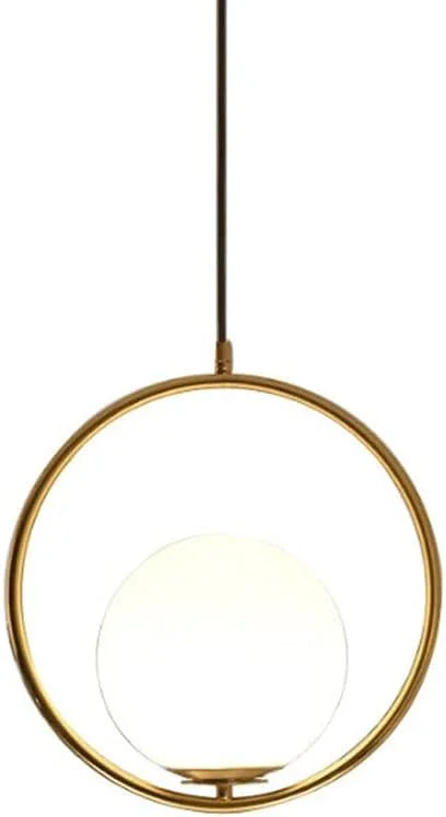 Ceiling Lamp - Metal & Glass - Gold - 50×25×50 cm