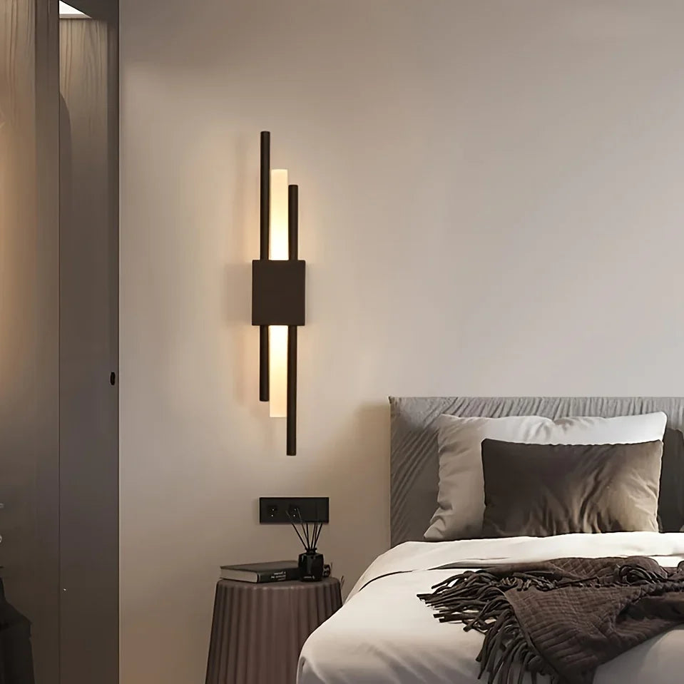 ابليك حائط - معدن - أكريليك - أسود - 50×10×50 سم