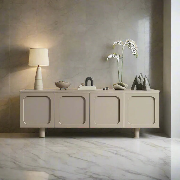 Buffet - MDF Wood - Grey - 160x30x50 cm - Cataloug
