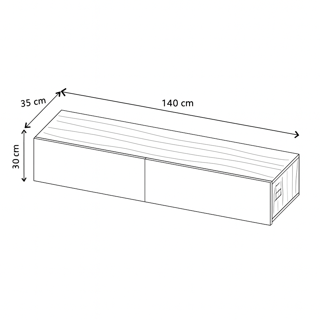 TV Unit 140x35x30 - Cataloug