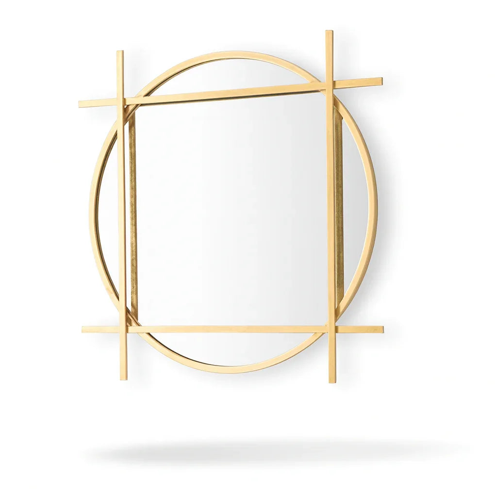 Mirror - Steel - Gold - 80x80 cm - Cataloug