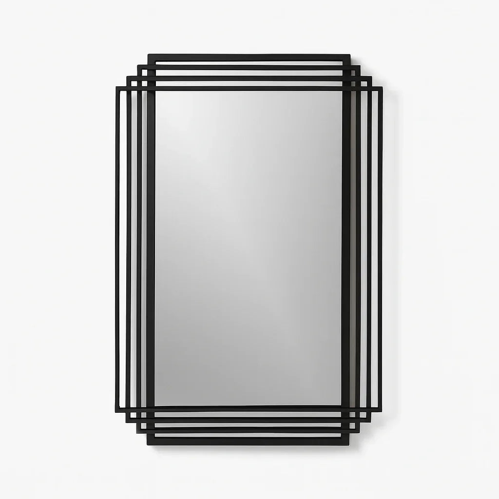 Mirror - Steel - Black - 140x110 cm - Cataloug