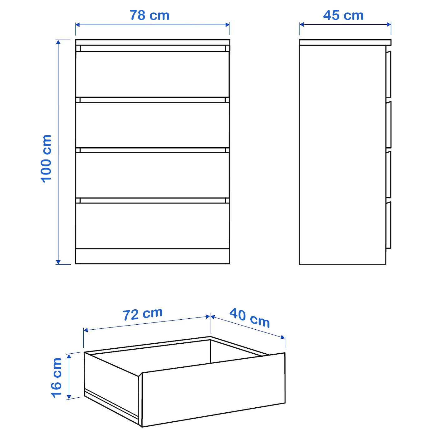 وحدة أدراج 100x78 MD.DU.501.2