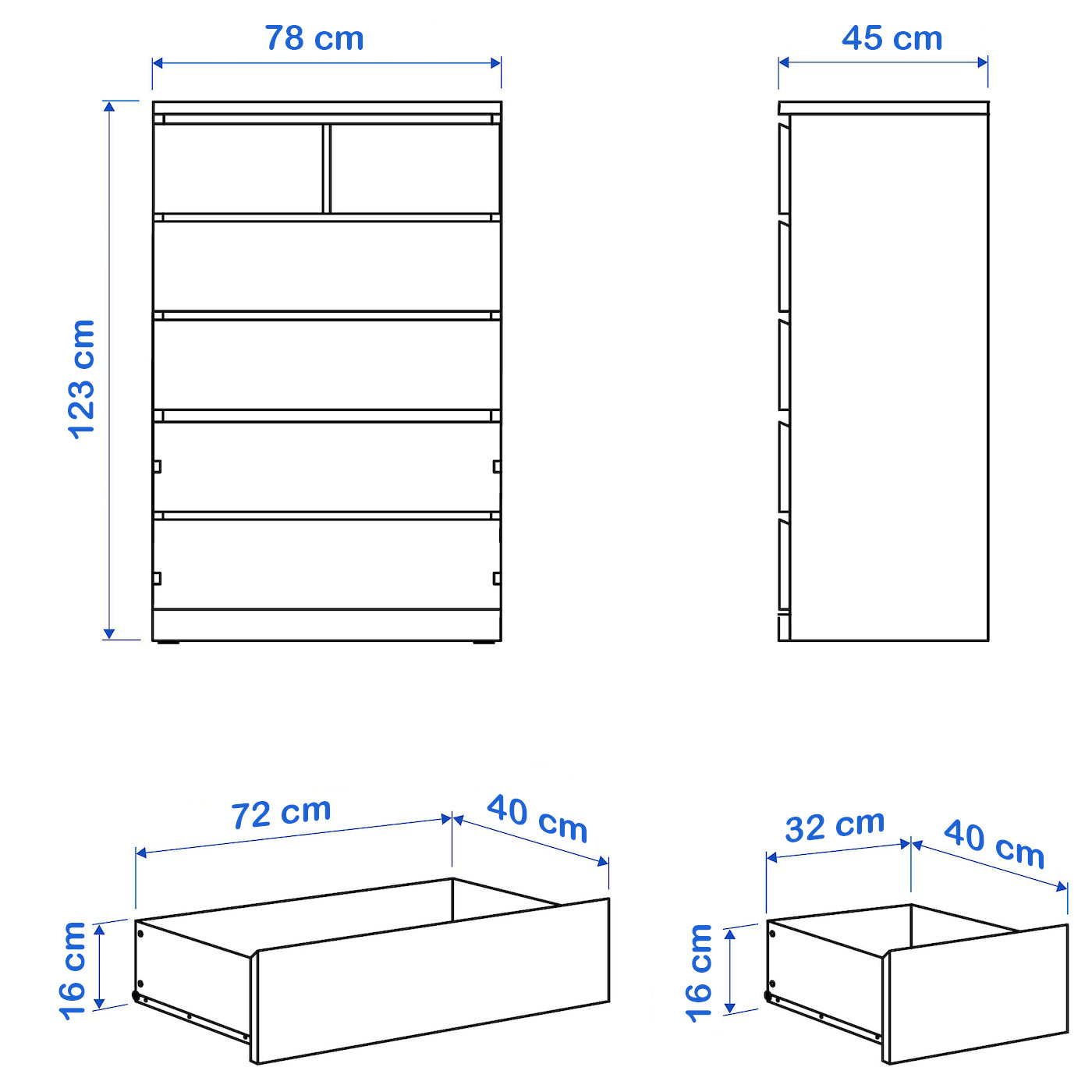 وحدة أدراج 78x45 MD.DU.501.10