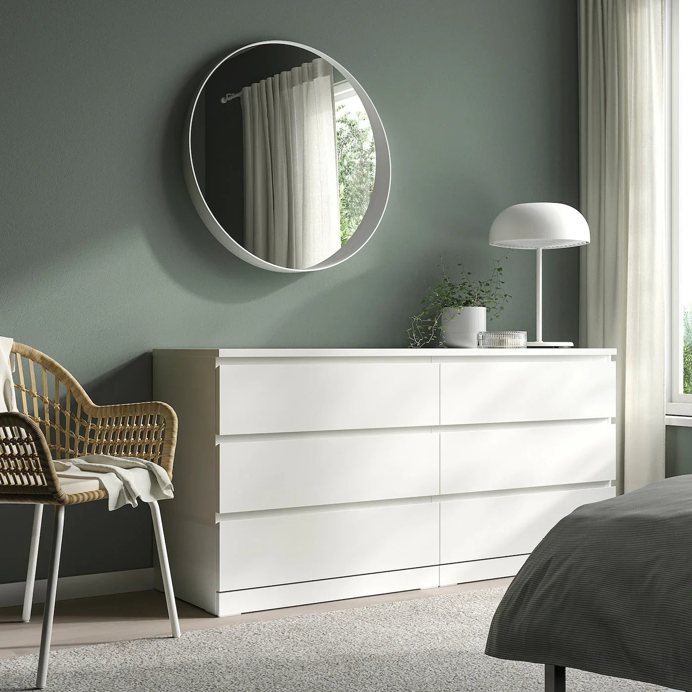 Drawer Unit - MDF Wood - White - 156x45x78 cm - Cataloug