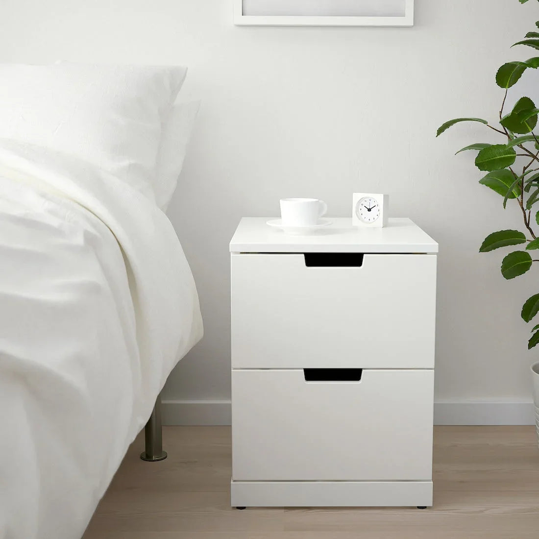Commode - MDF Wood - White - 40x42x54 cm - Cataloug
