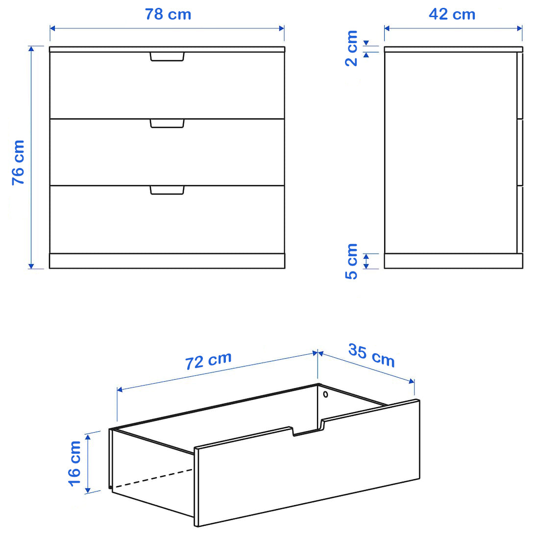 وحدة أدراج 78x42 MD.DU.501.6