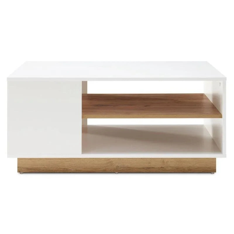 Coffee Table - MDF - White & Beige - 90x50x45 - Cataloug