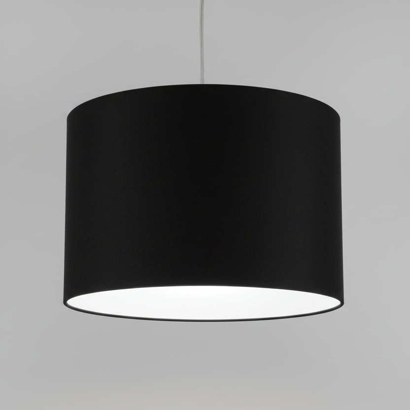 Ceiling Lamp - Fabric - Black - 40x40 cm