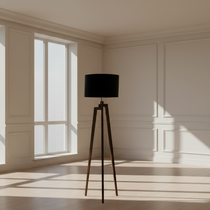 أباجوره - خشب الزان - أسود - 150 × 40 سم