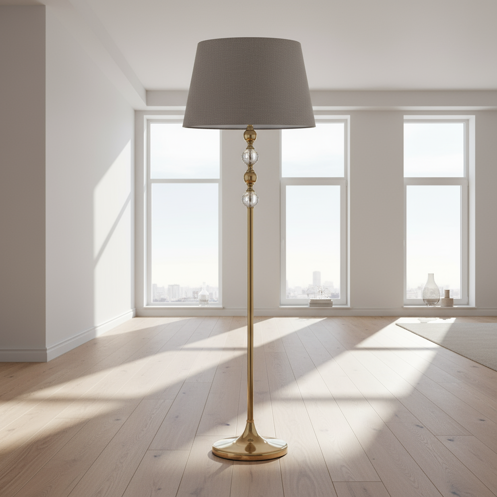 أباجوره - ستيل - ذهبي وبيج - 150×40 سم