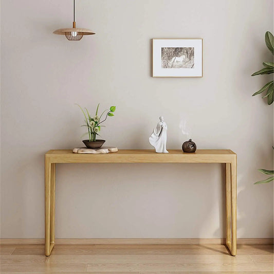 وحدة تحكم مع إطار NW- لون خشبي - 120x29x90 سم