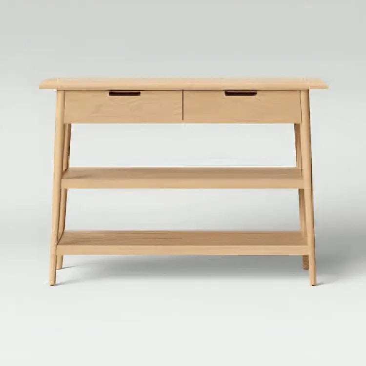 كونسول مع إطار - شمال غرب - لون خشبي - 110 × 35 × 90 سم