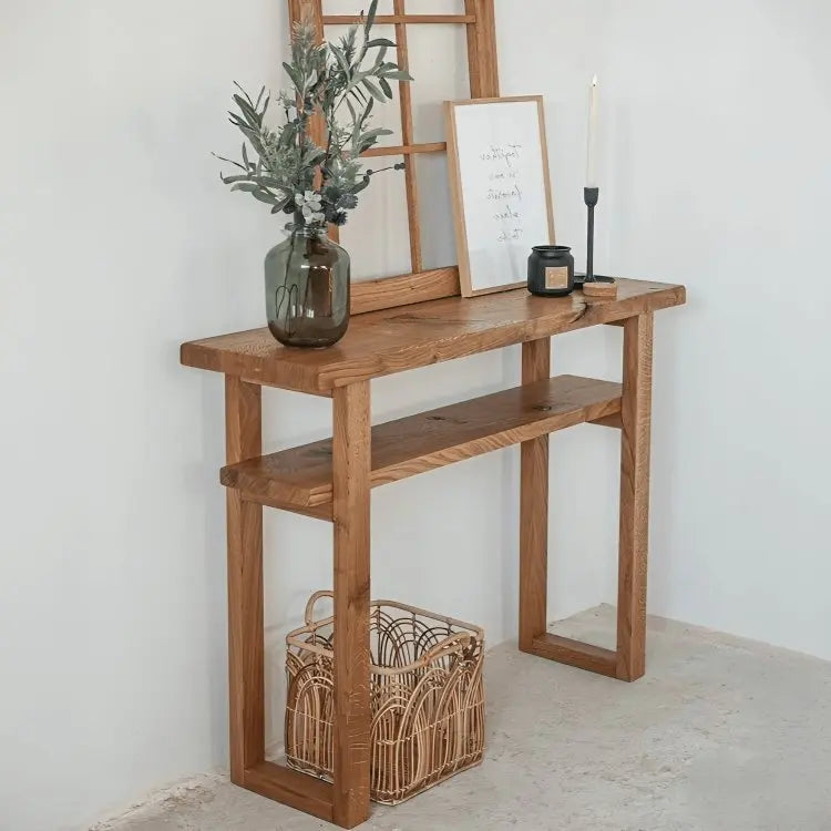 وحدة تحكم مع إطار-NW- بني- 110x29x90 سم