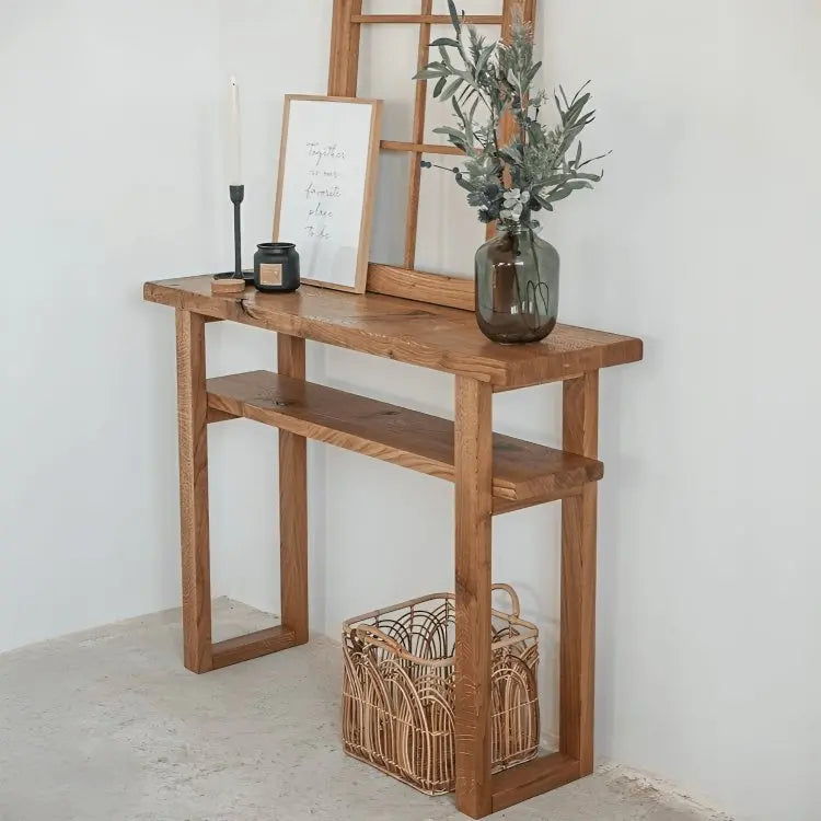 وحدة تحكم مع إطار-NW- بني- 110x29x90 سم