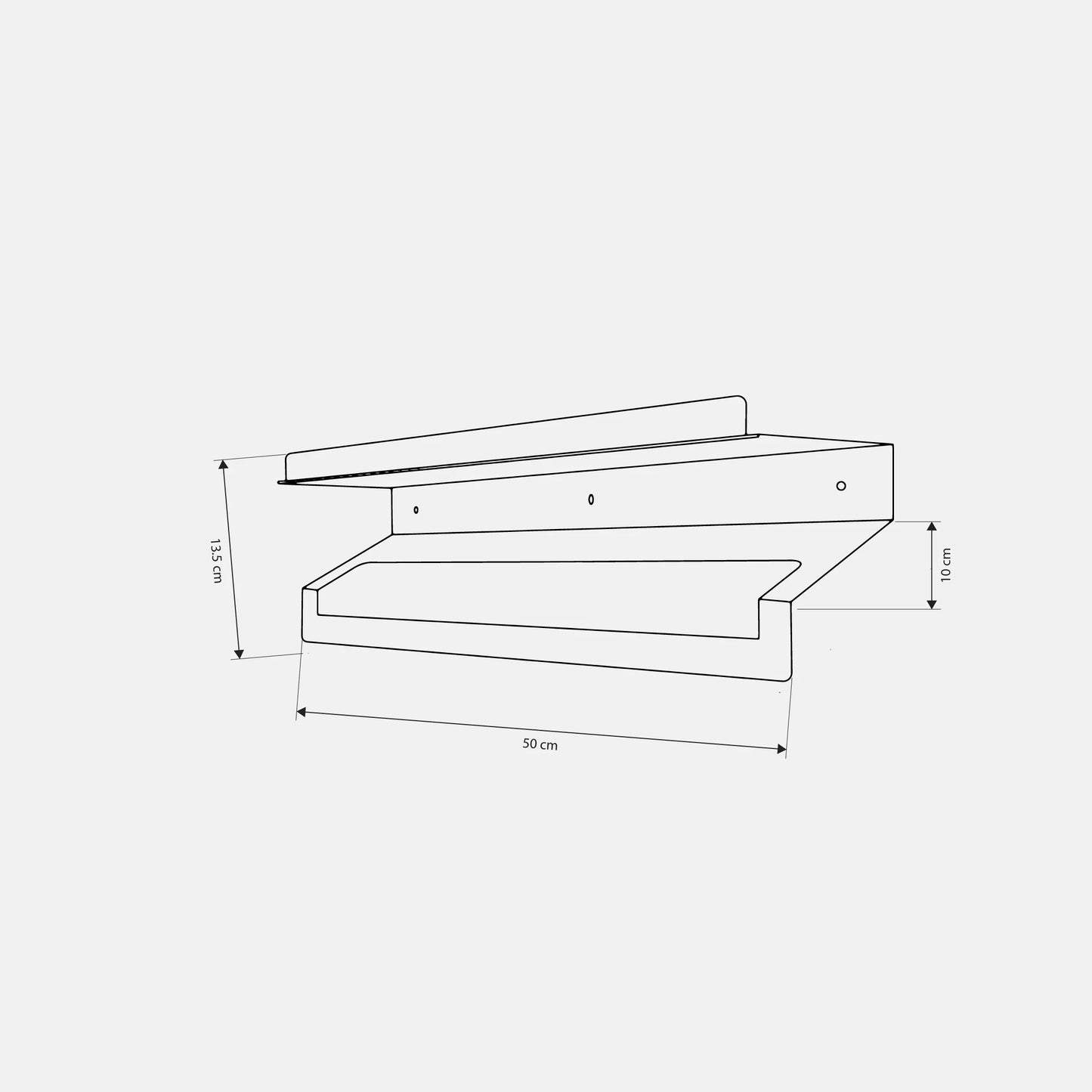 Towel Holder - Steel - Multi Color - 50×10×15 cm - Cataloug