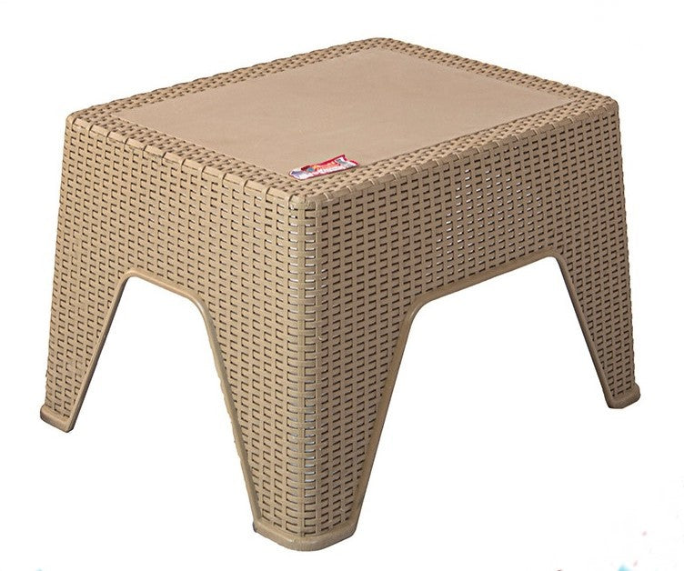 Outdoor set: 2 chairs + table - Plastic - Beige