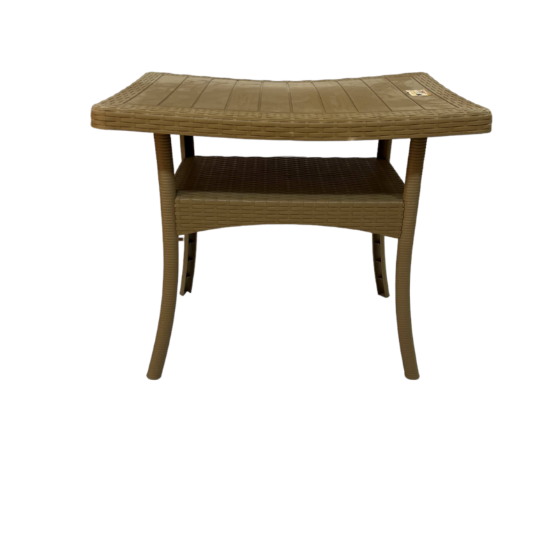 Outdoor set: 4 chairs + table - Plastic - Beige