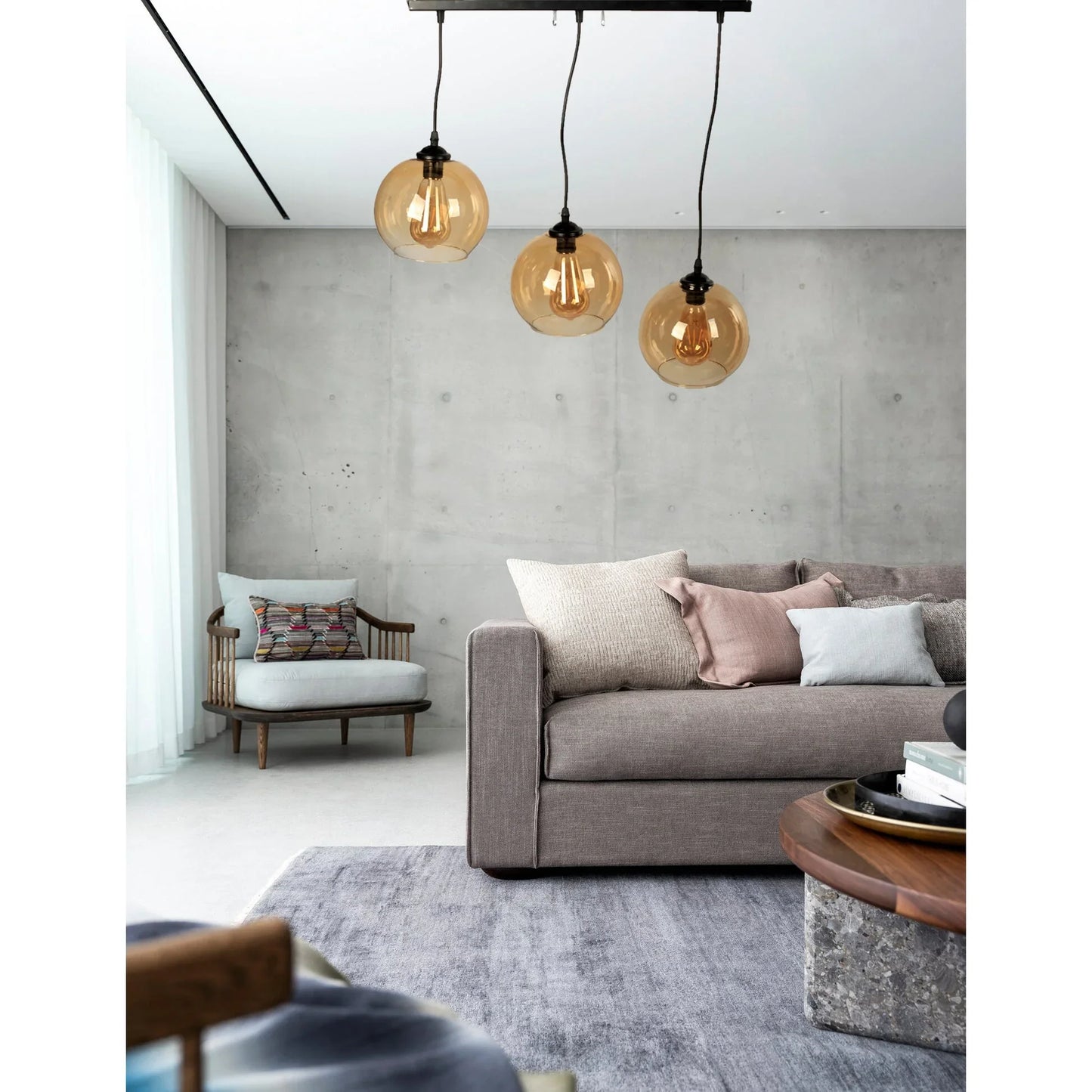 Ceiling lamp - Black - 50x75 cm - Cataloug