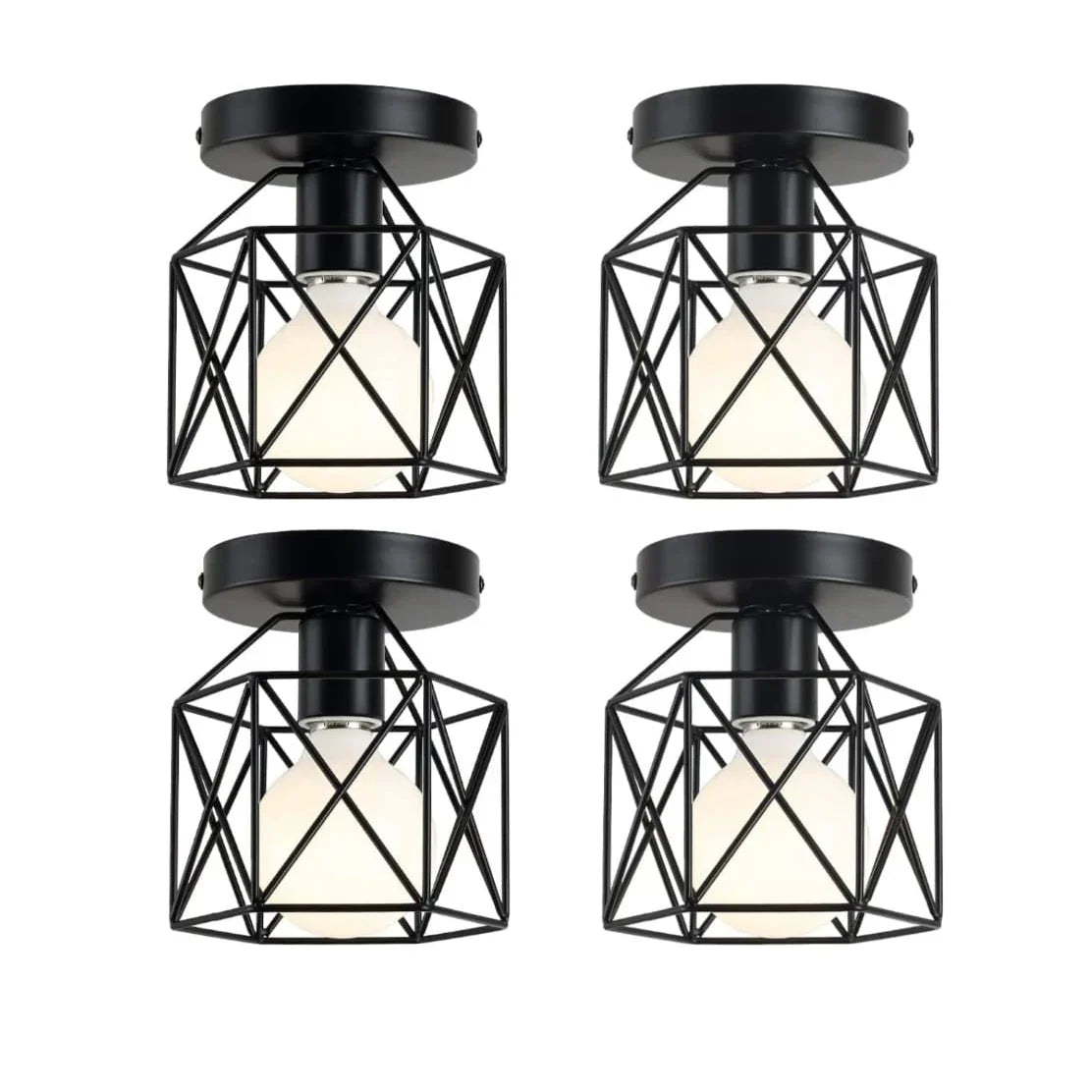 Ceiling lamp - Black - 4 pieces - Cataloug