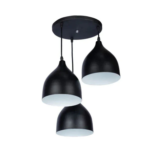 Triple ceiling lamp - Black - 30x80 cm - Cataloug