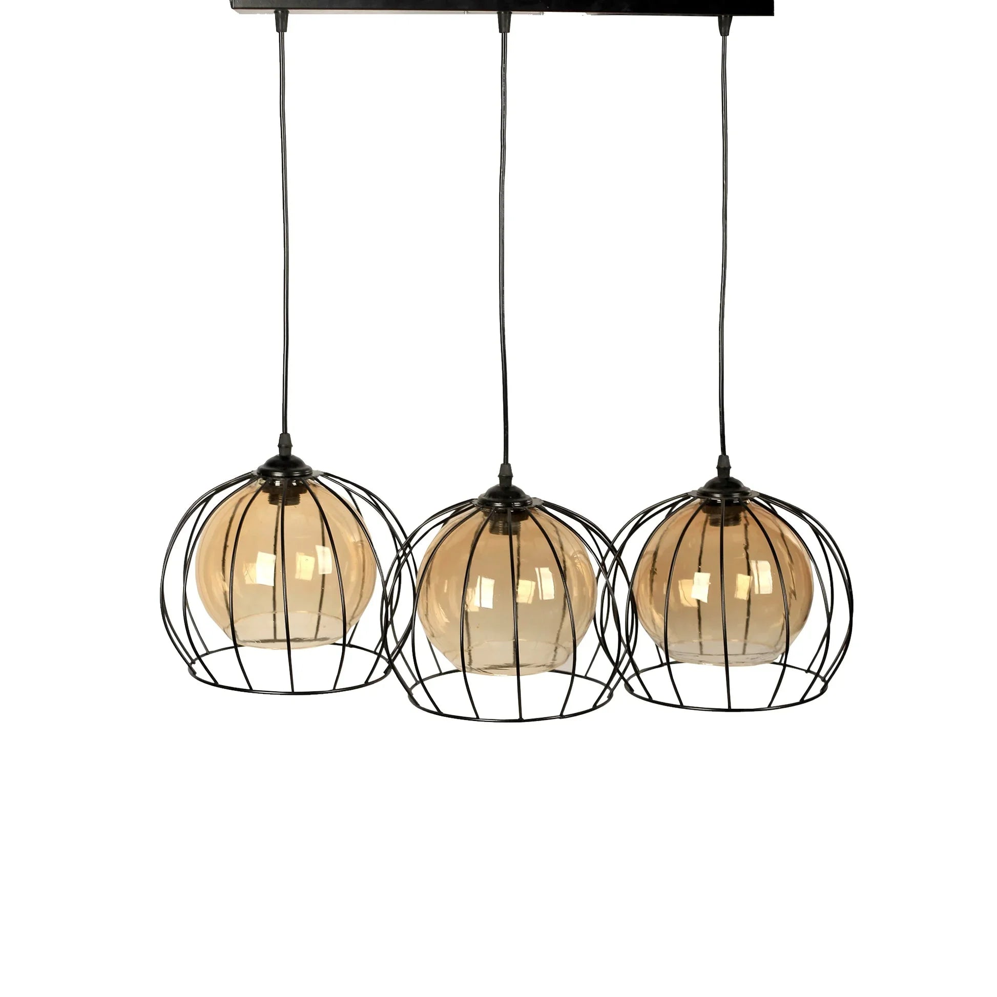 Triple ceiling lamp - Black - 52x80 cm - Cataloug