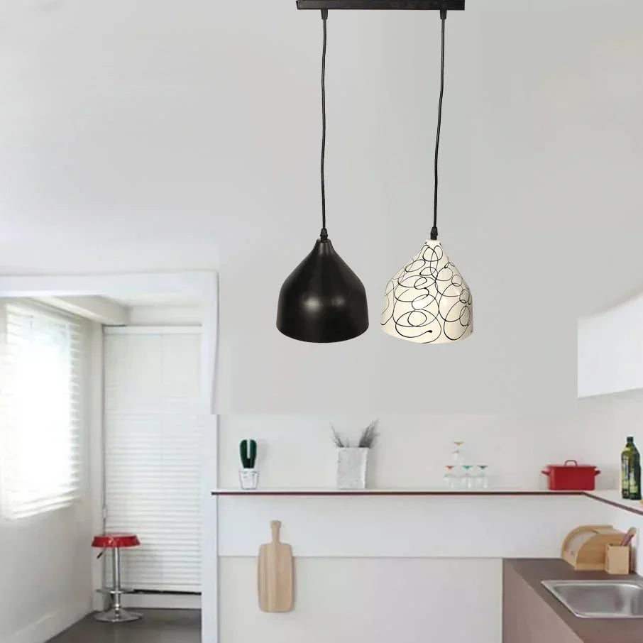 Ceiling lamp - Black - 24x80 cm - Cataloug