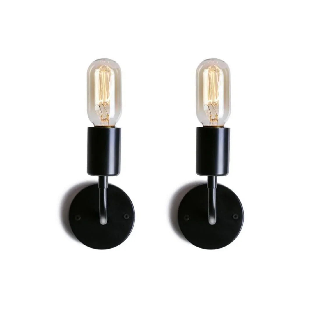 Wall light - two pieces - Black - 12x15 cm - Cataloug