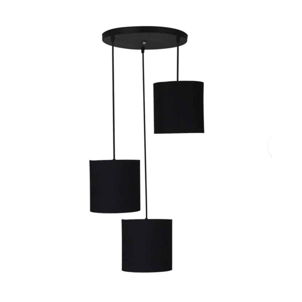 Triple ceiling - Black - lamp 30x80 cm - Cataloug