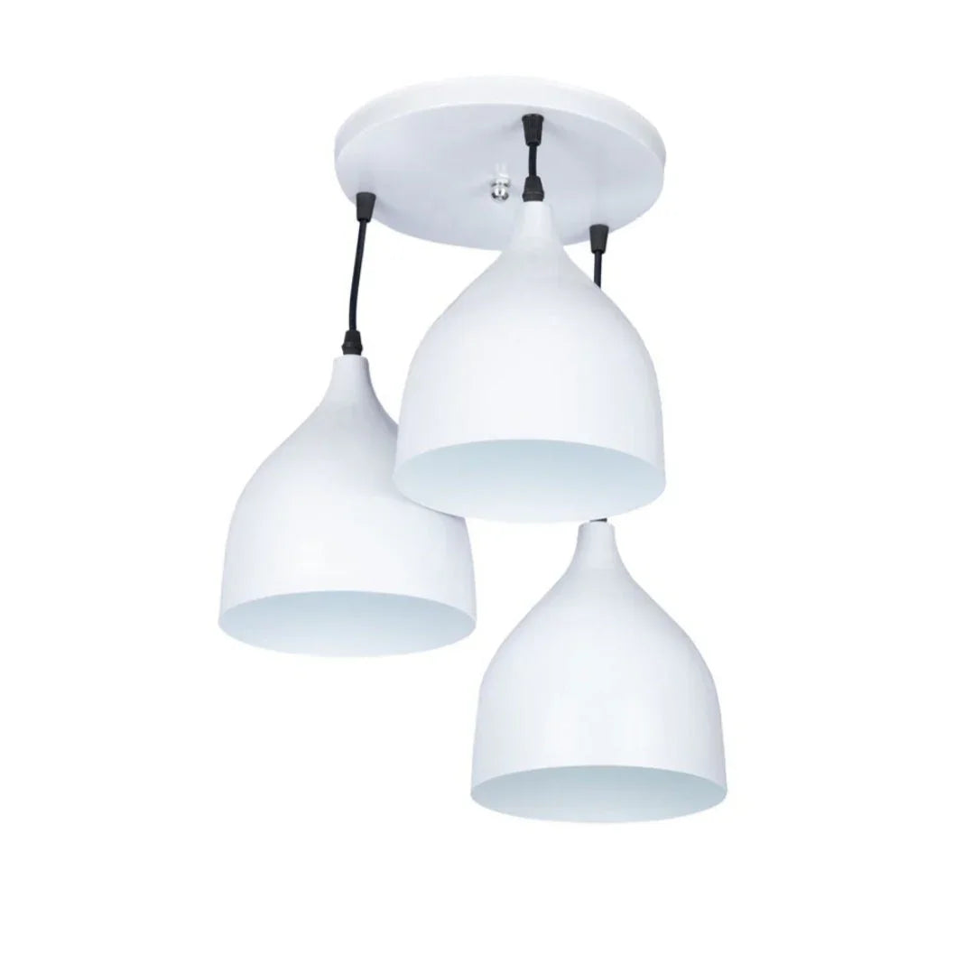 Triple ceiling lamp - White - 30x80 cm - Cataloug