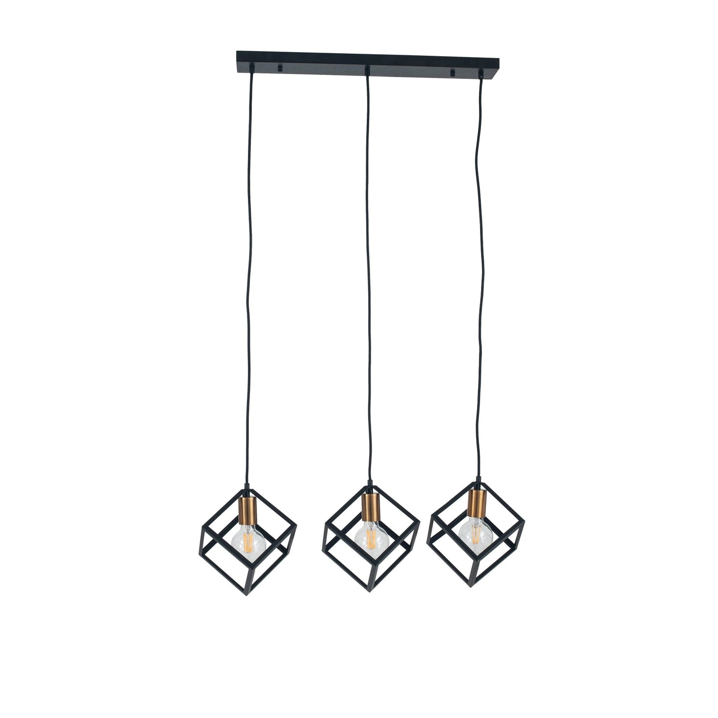 Triple ceiling lamp 50x80 cm