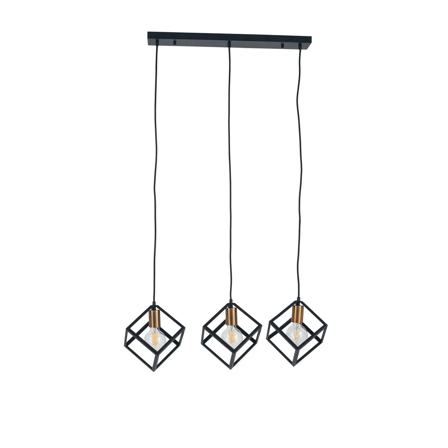 Triple ceiling - Black - lamp 50x80 cm - Cataloug
