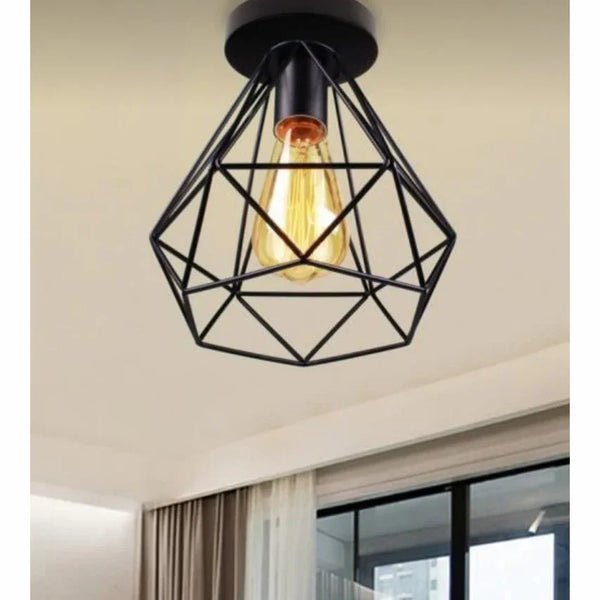 Ceiling lamp - Black - 23x23 cm - Cataloug