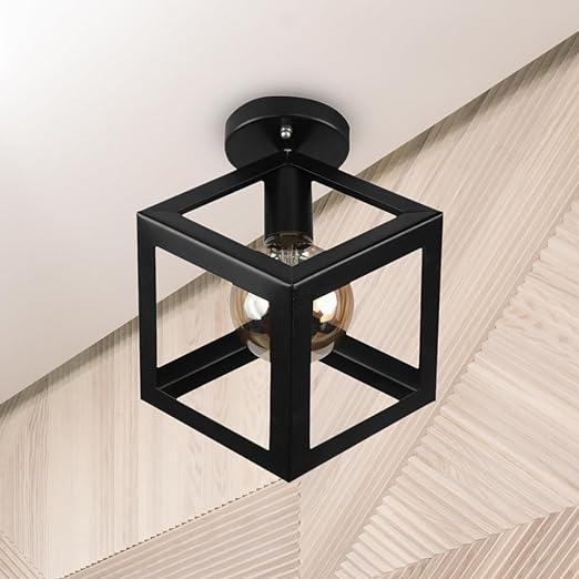 Ceiling lamp - Black - 18x18 cm - Cataloug