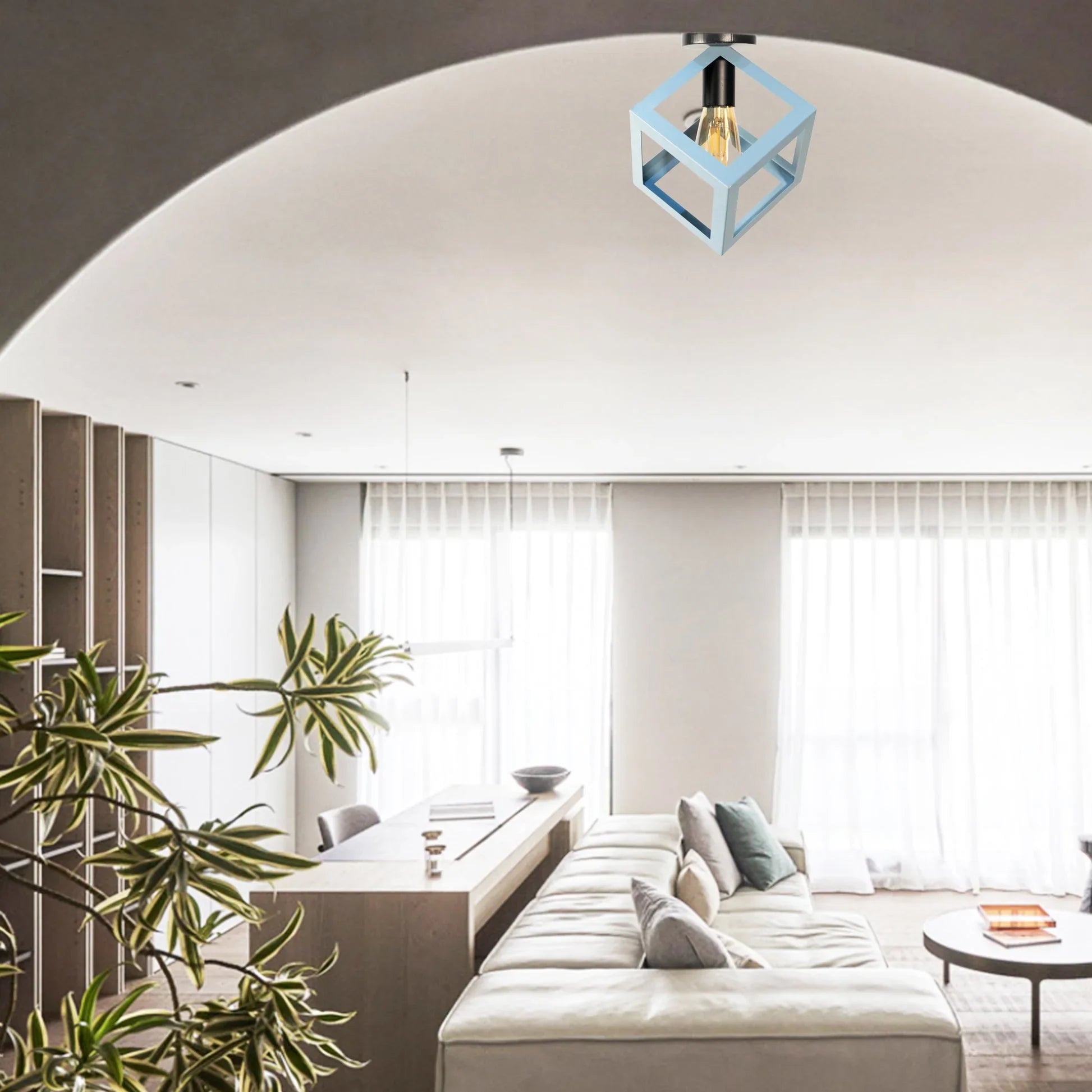 Ceiling lamp - Blue - 19x19 cm - Cataloug