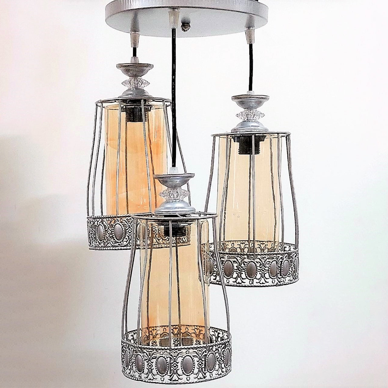 Triple ceiling lamp 30x75 cm