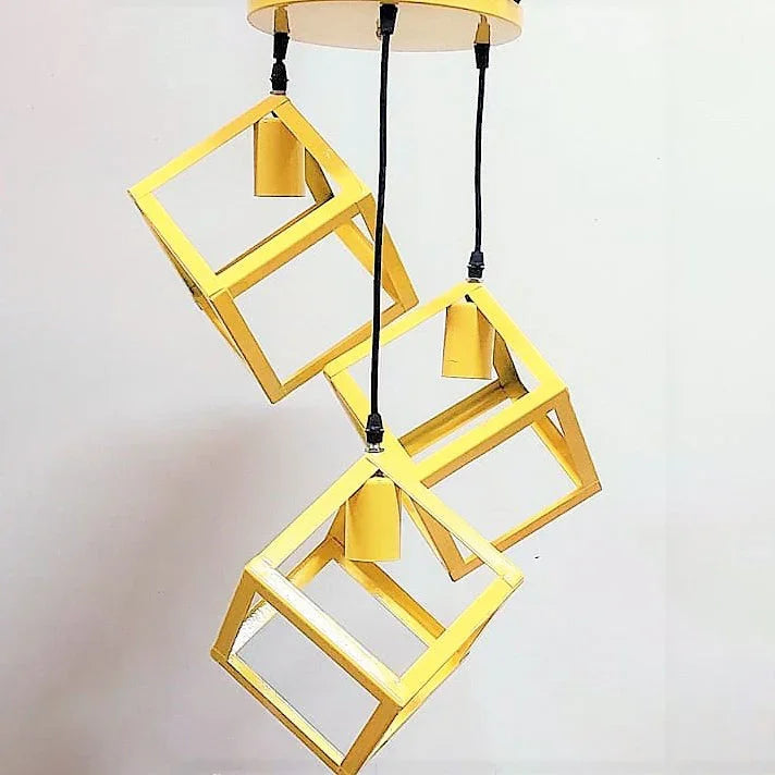 Triple ceiling lamp - Yellow - 30x75 cm - Cataloug