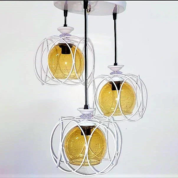Triple ceiling lamp - White - 30x75 cm - Cataloug