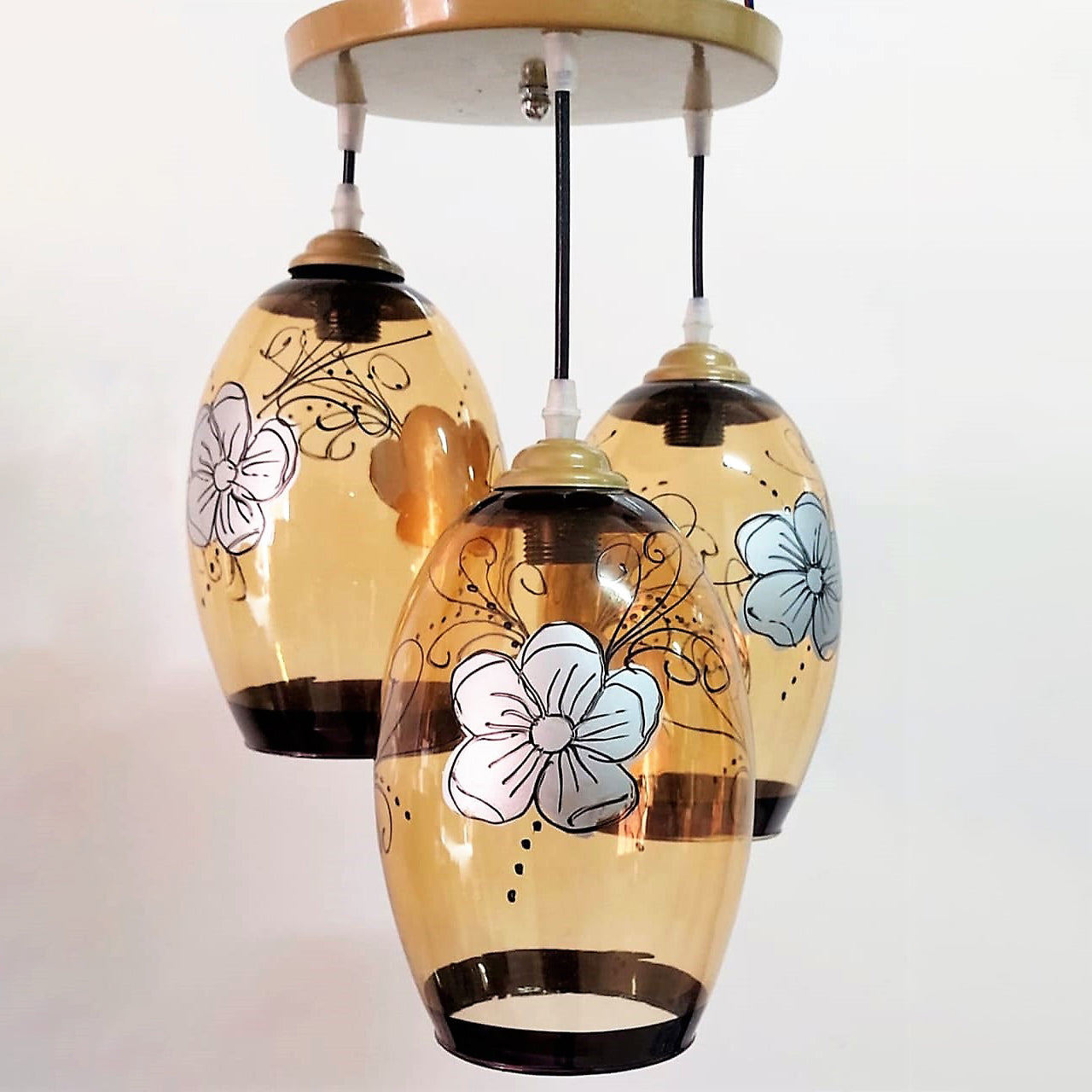 Triple ceiling lamp 30x75 cm