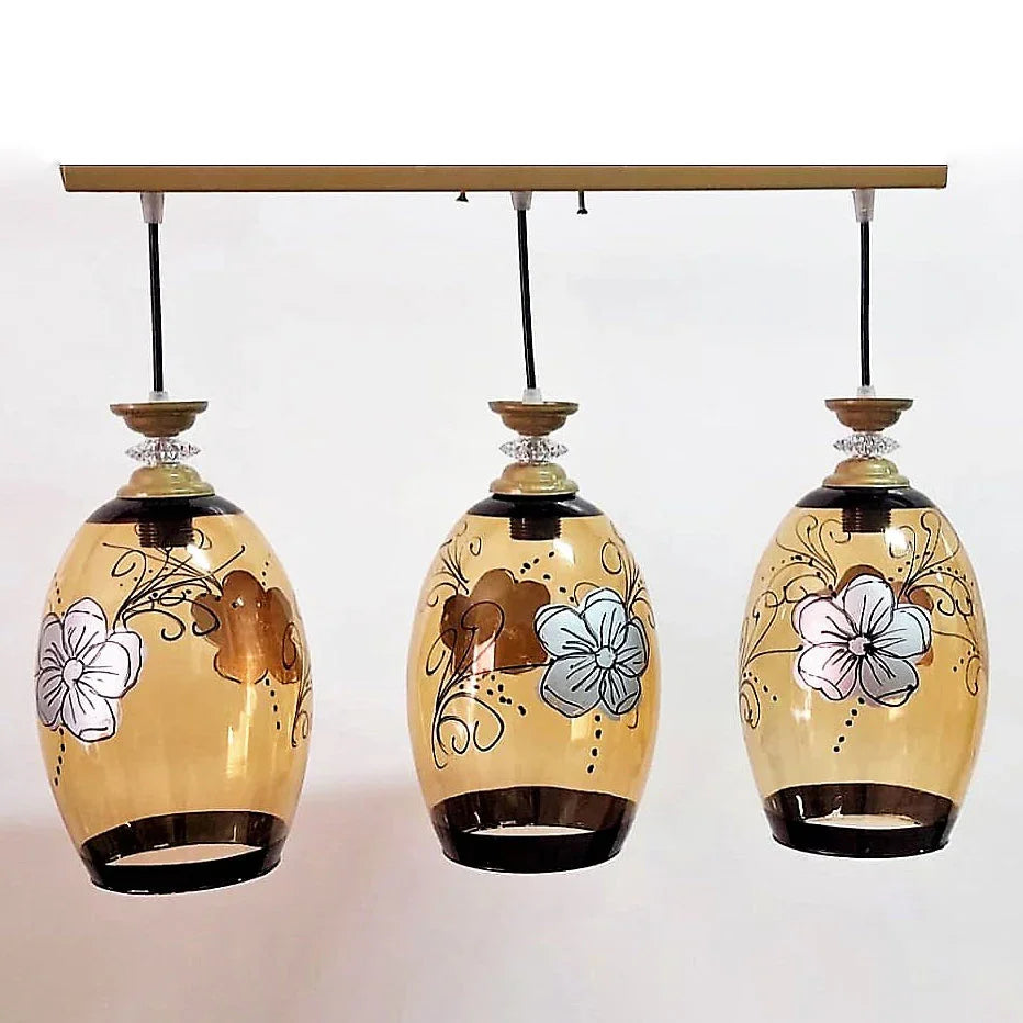 Triple ceiling lamp - Gold - 50x75 cm - Cataloug