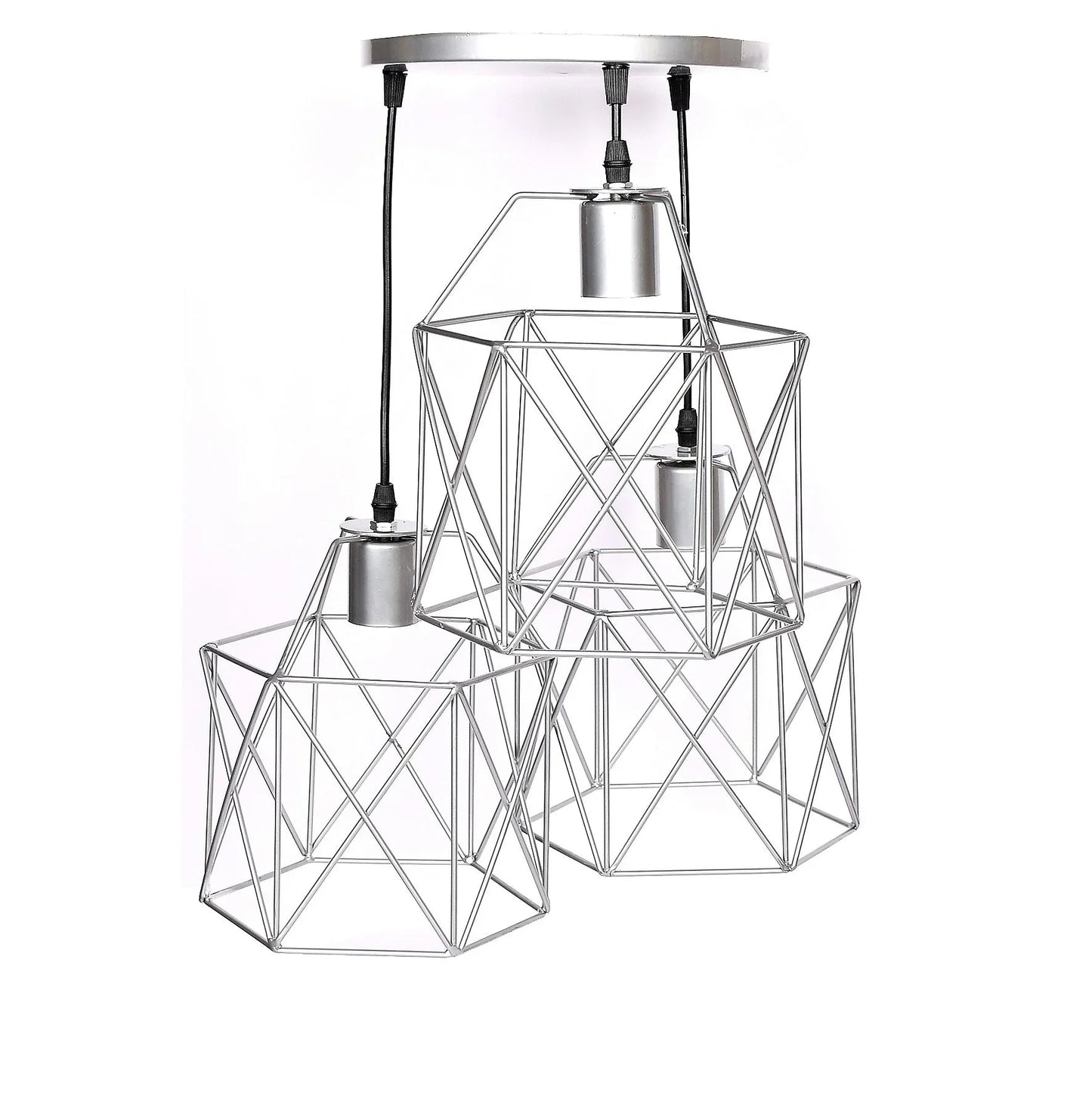 Triple ceiling lamp - Silver - 30x80 cm - Cataloug