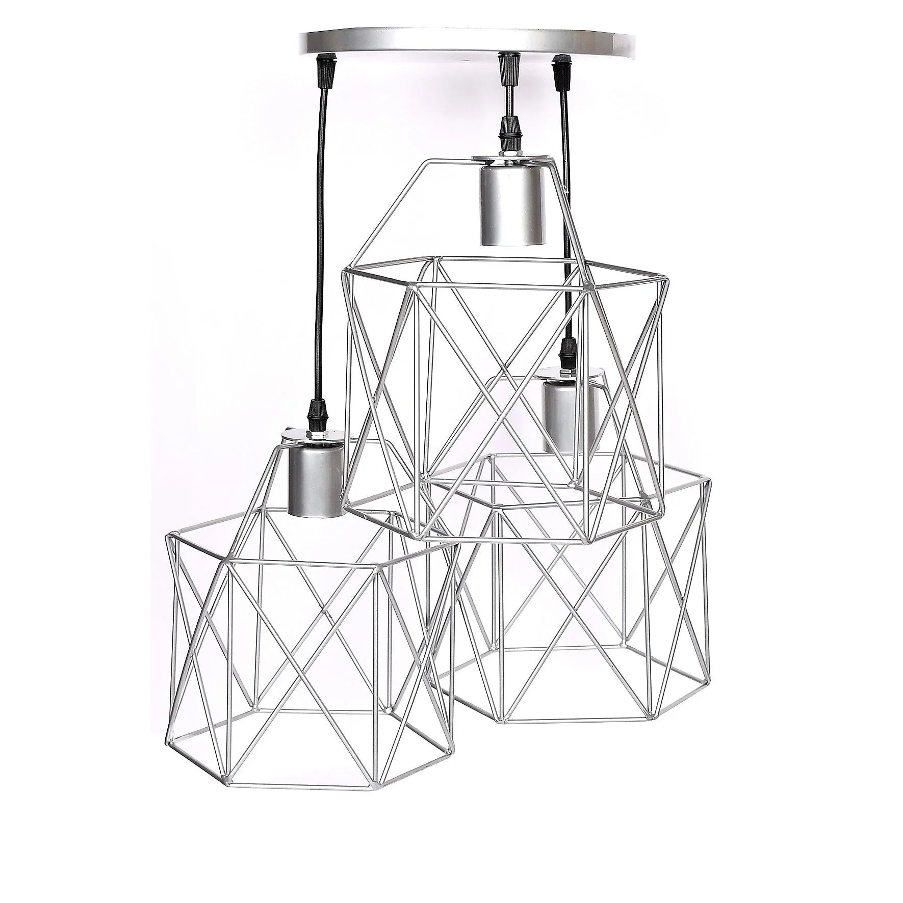 Triple ceiling lamp - Silver - 30x80 cm - Cataloug