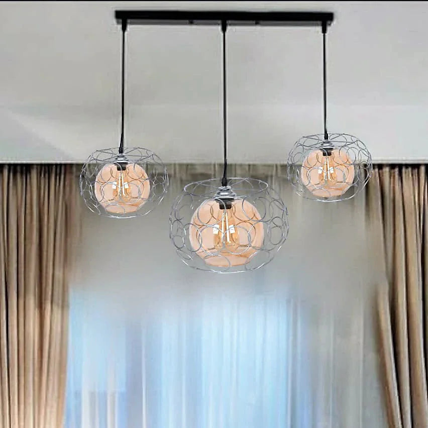 Triple ceiling lamp - Black - 50x80 cm - Cataloug