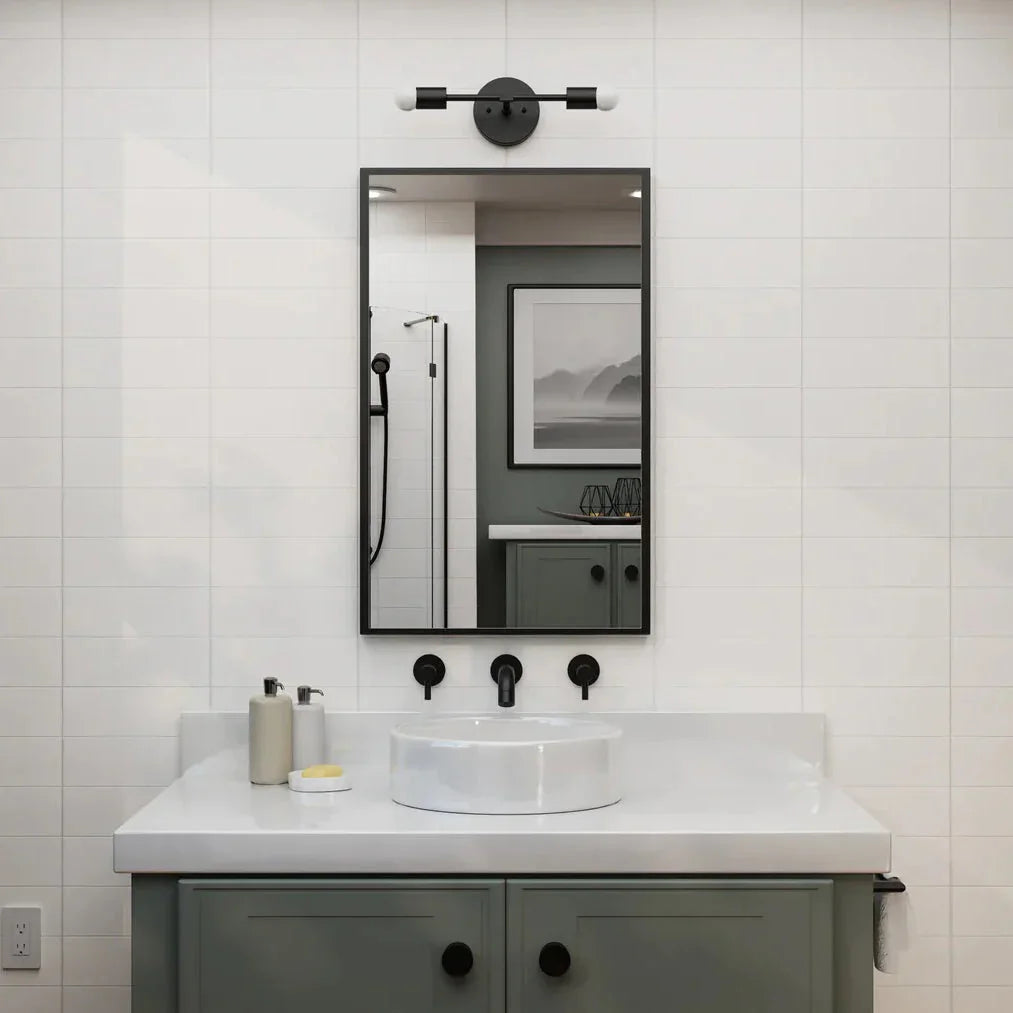 Double wall lamp - Black - 10x25 cm - Cataloug